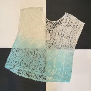 Lane Bryant Sheer Lace Pullover